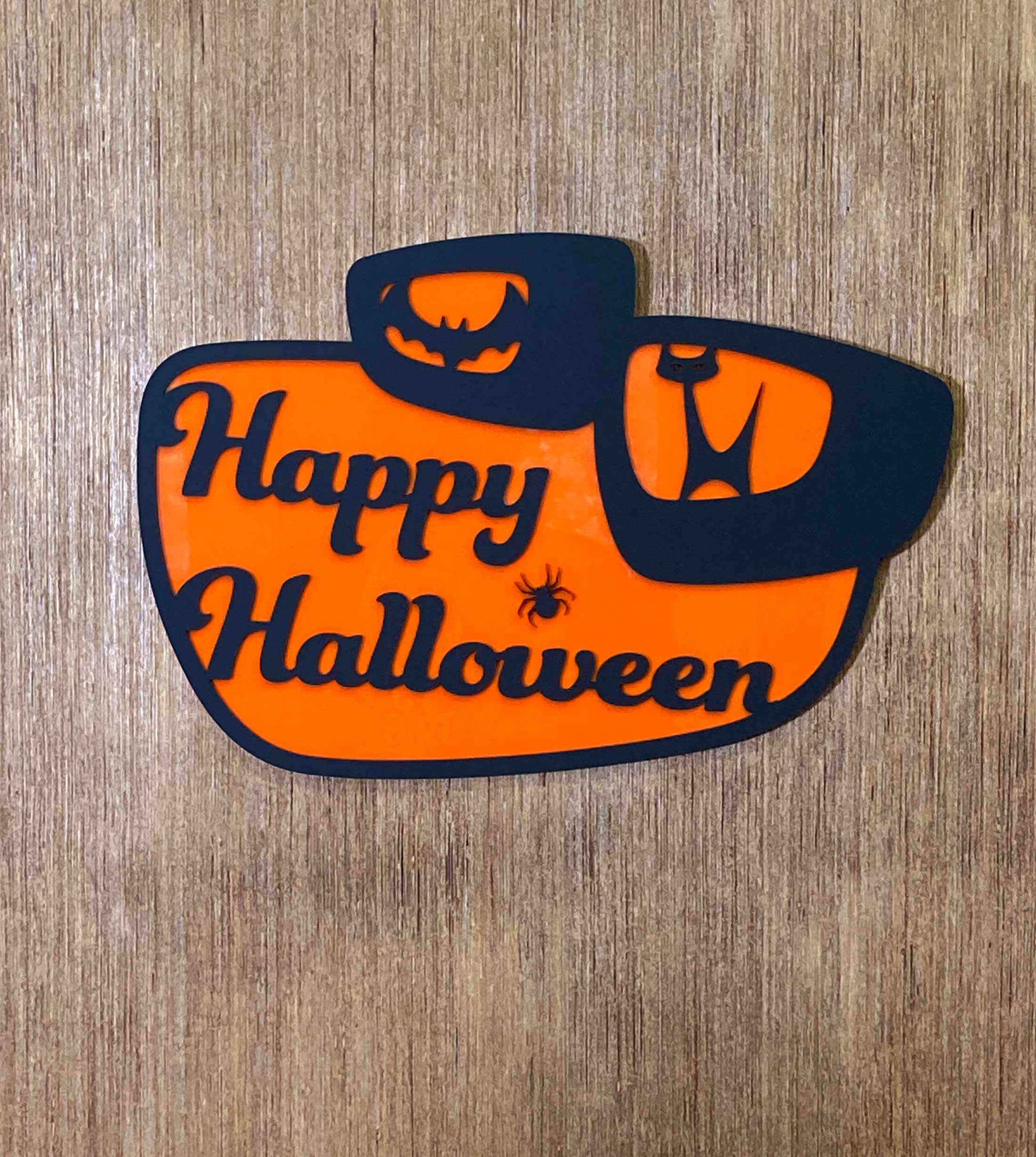 Halloween Wall Sign | Cat & Bat