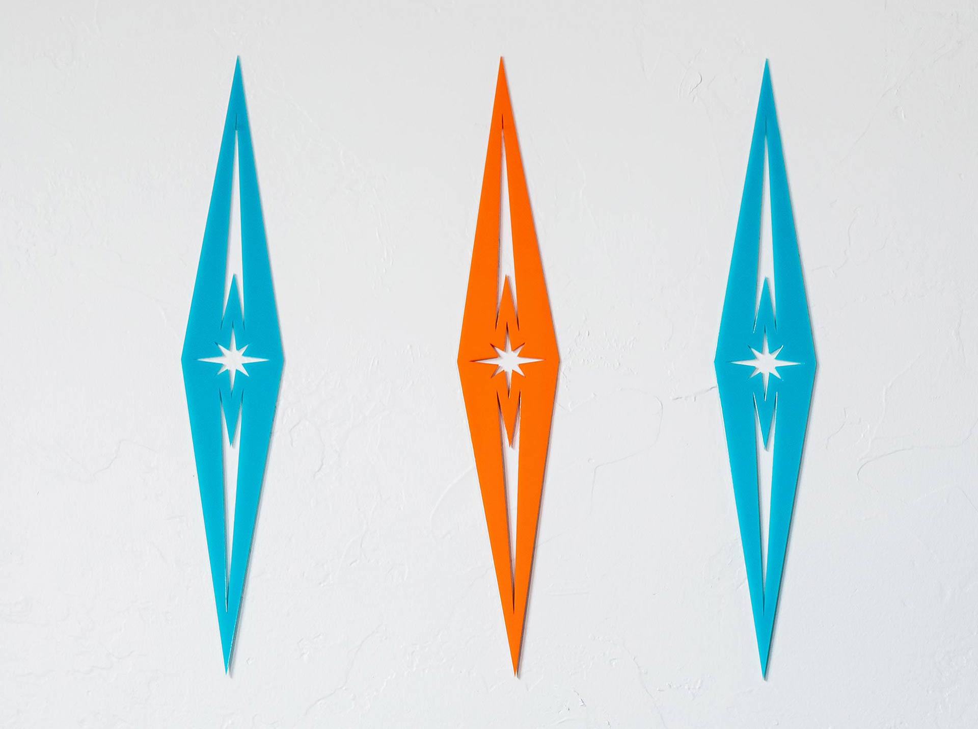 The Kingpin - Mid Century Modern Diamond Wall decor