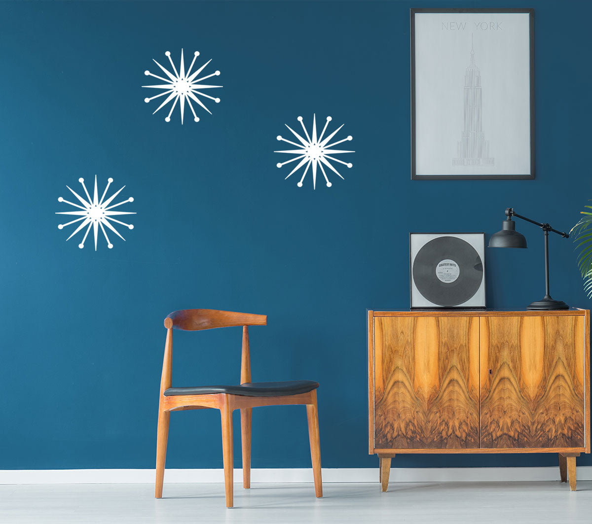 Mid-Century Modern Starburst Wall Decor