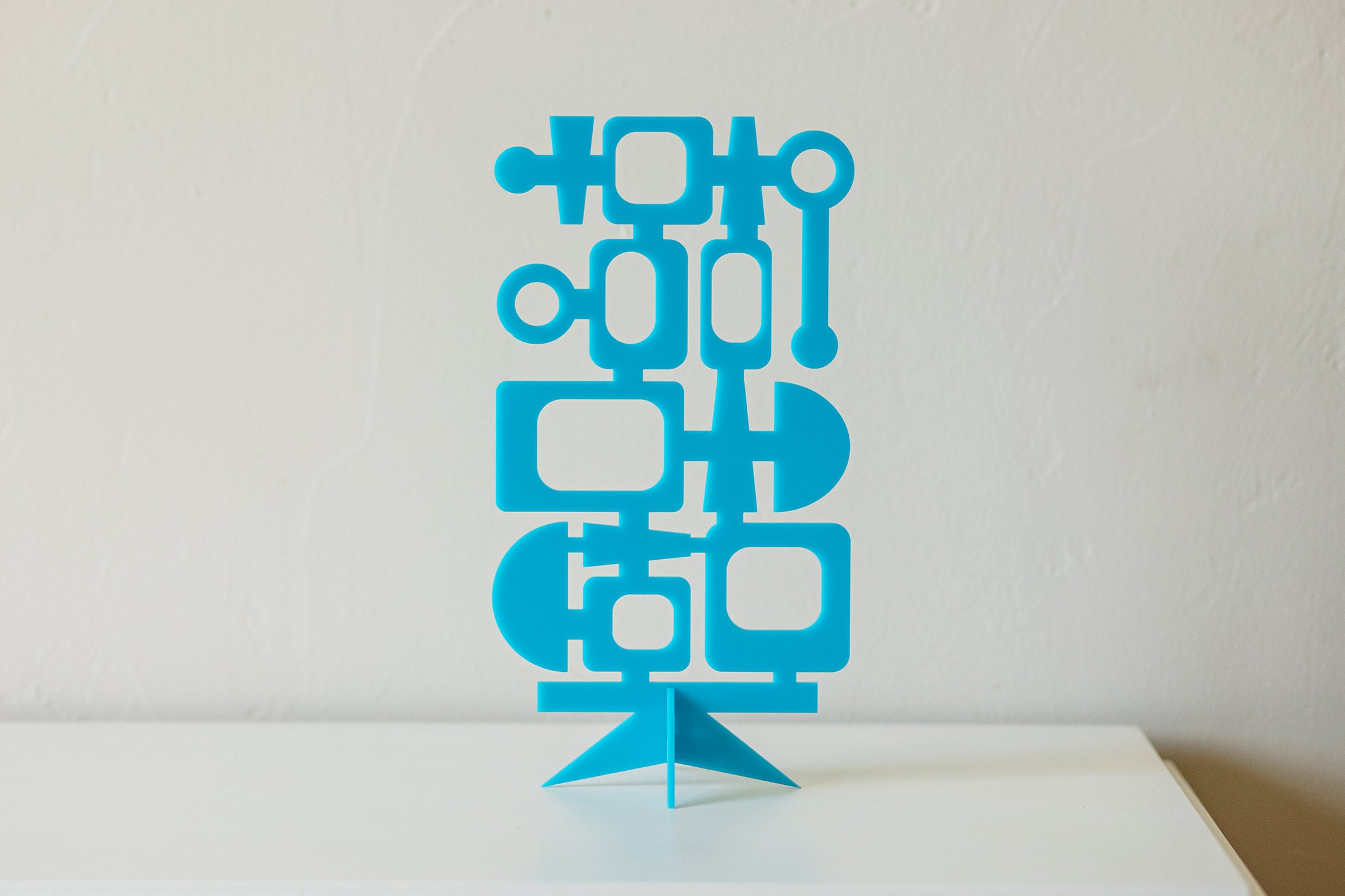 MCM GeoFlow Accent Sculpture | Mid Century Modern Table Decor
