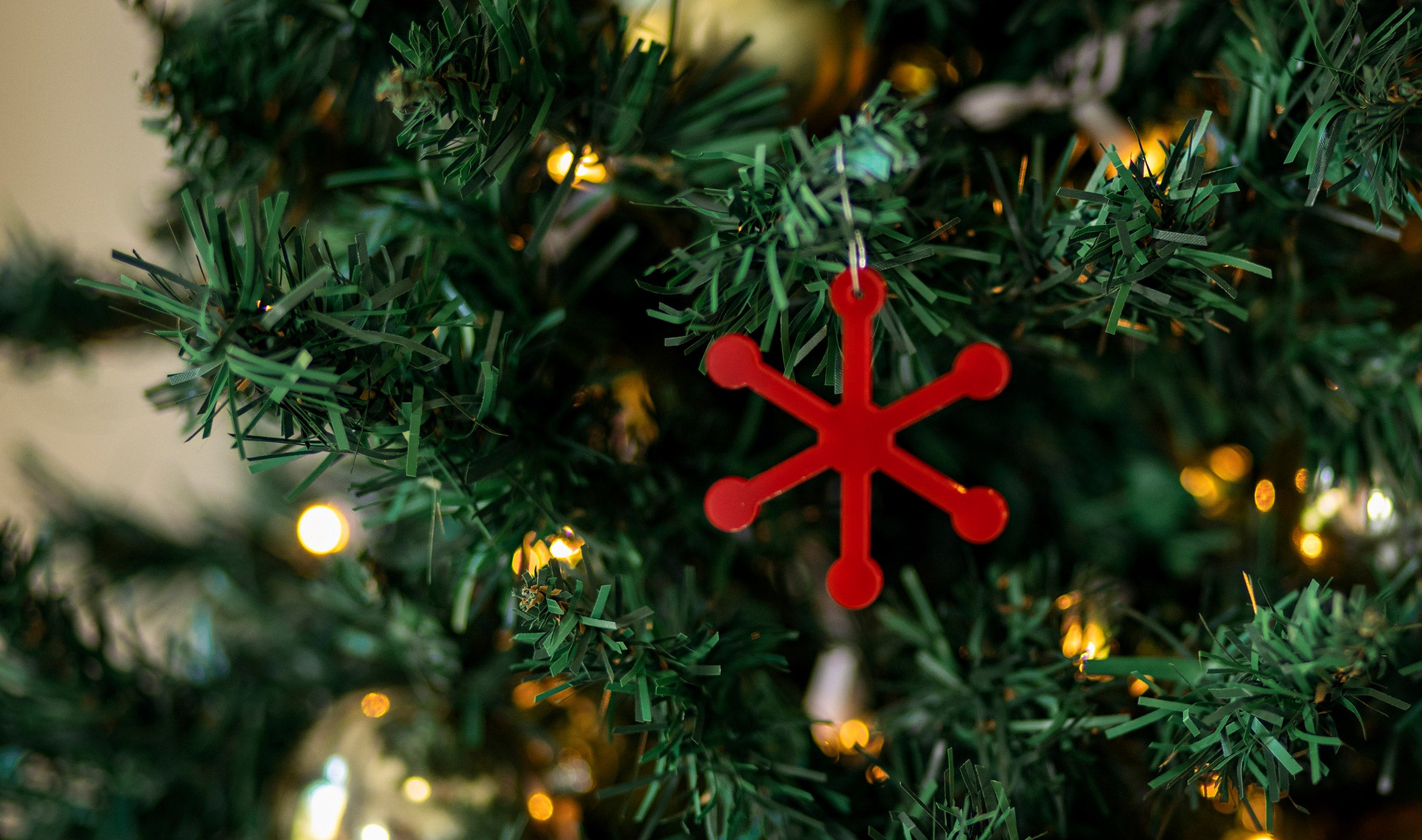 Atomic Particle Mid Century Modern Christmas Ornament