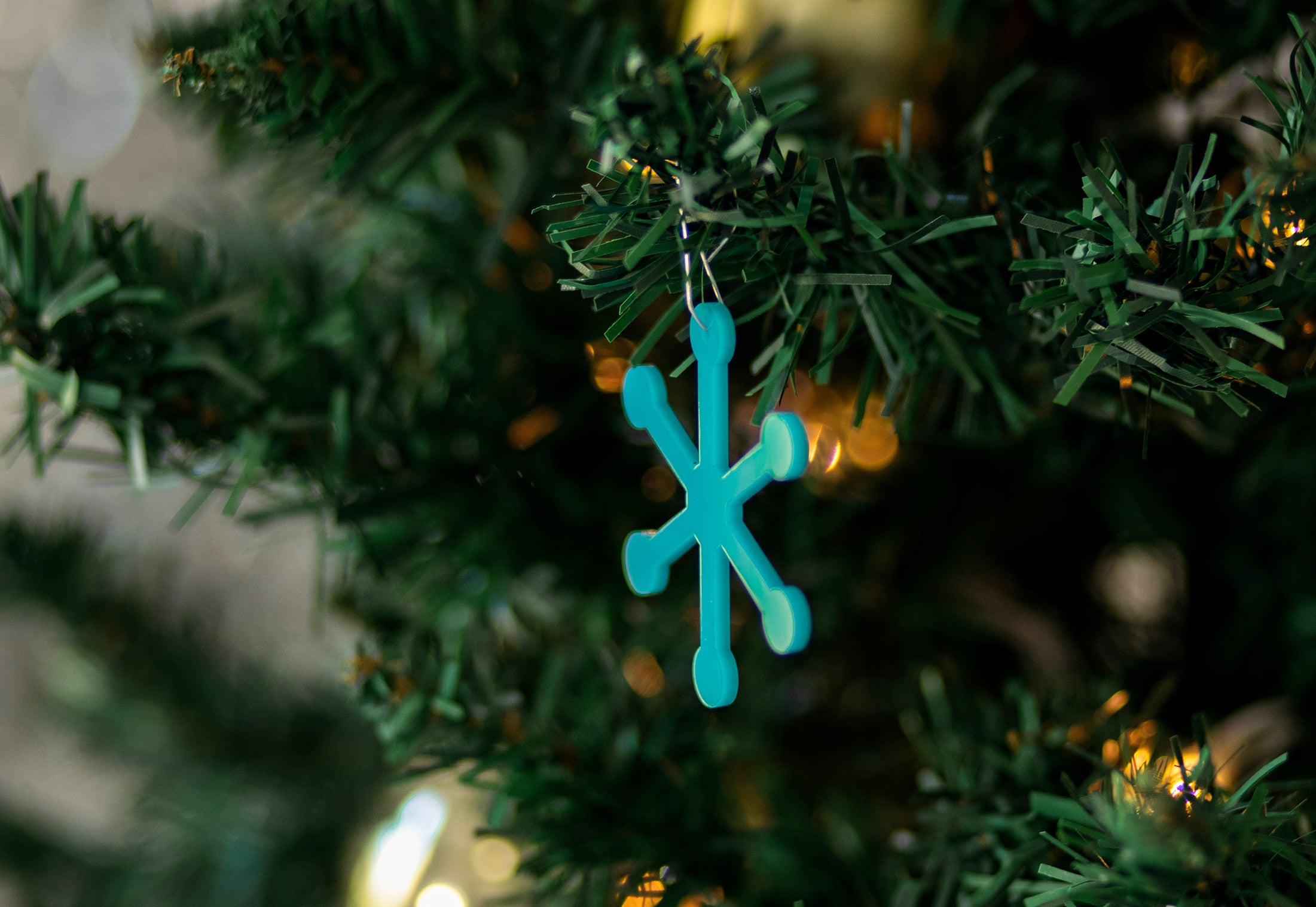 Atomic Particle Mid Century Modern Christmas Ornament