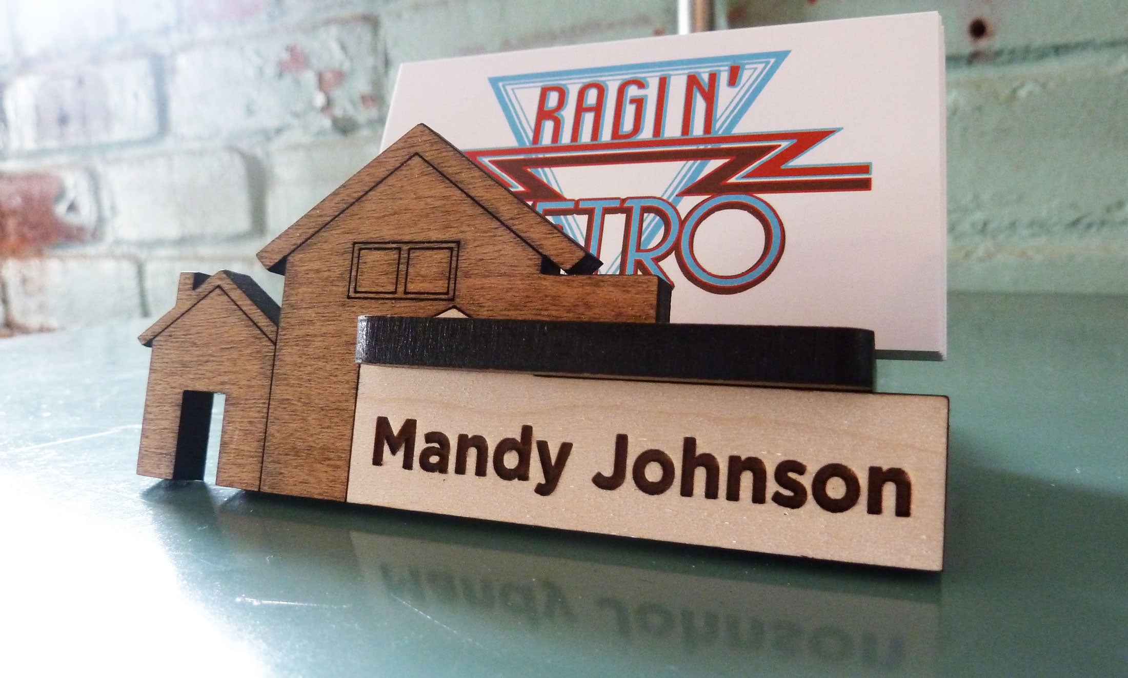 Real Estate Business Card Holder - Personalized and Adjustable
