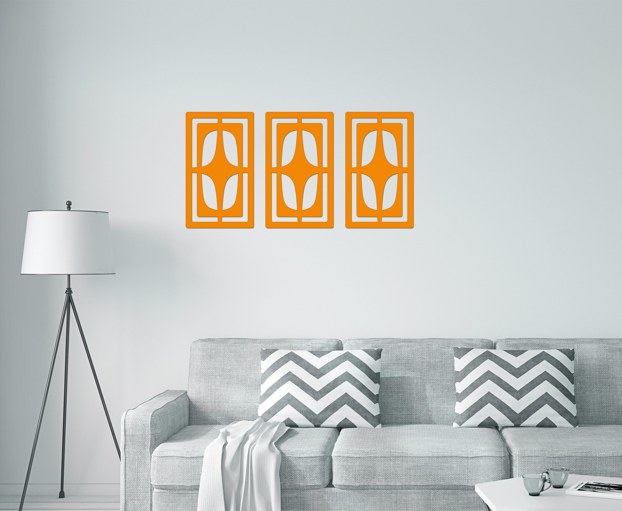 The Chrysler - Oval Star Mid-century Modern Wall Accent
