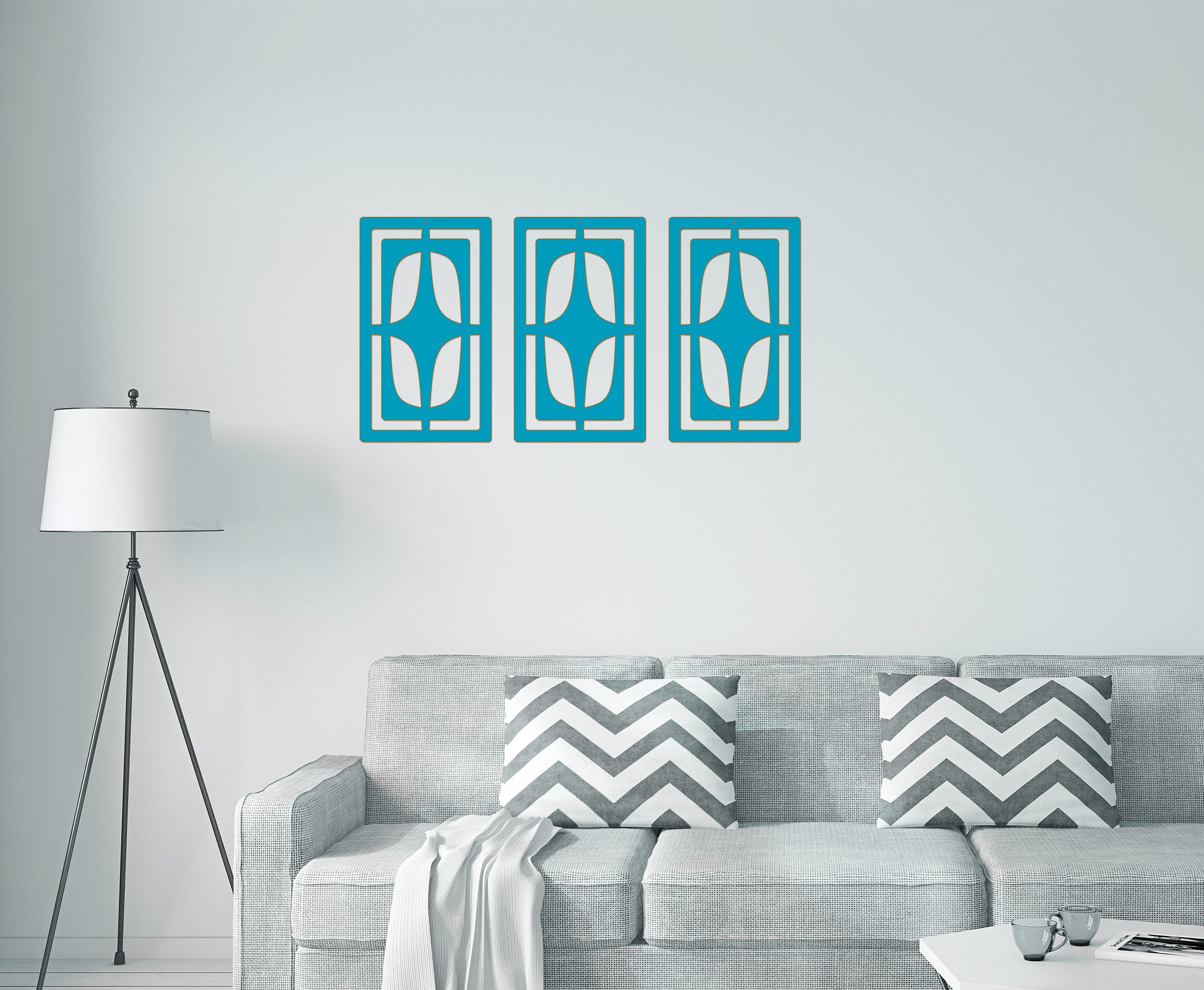 The Chrysler - Oval Star Mid-century Modern Wall Accent