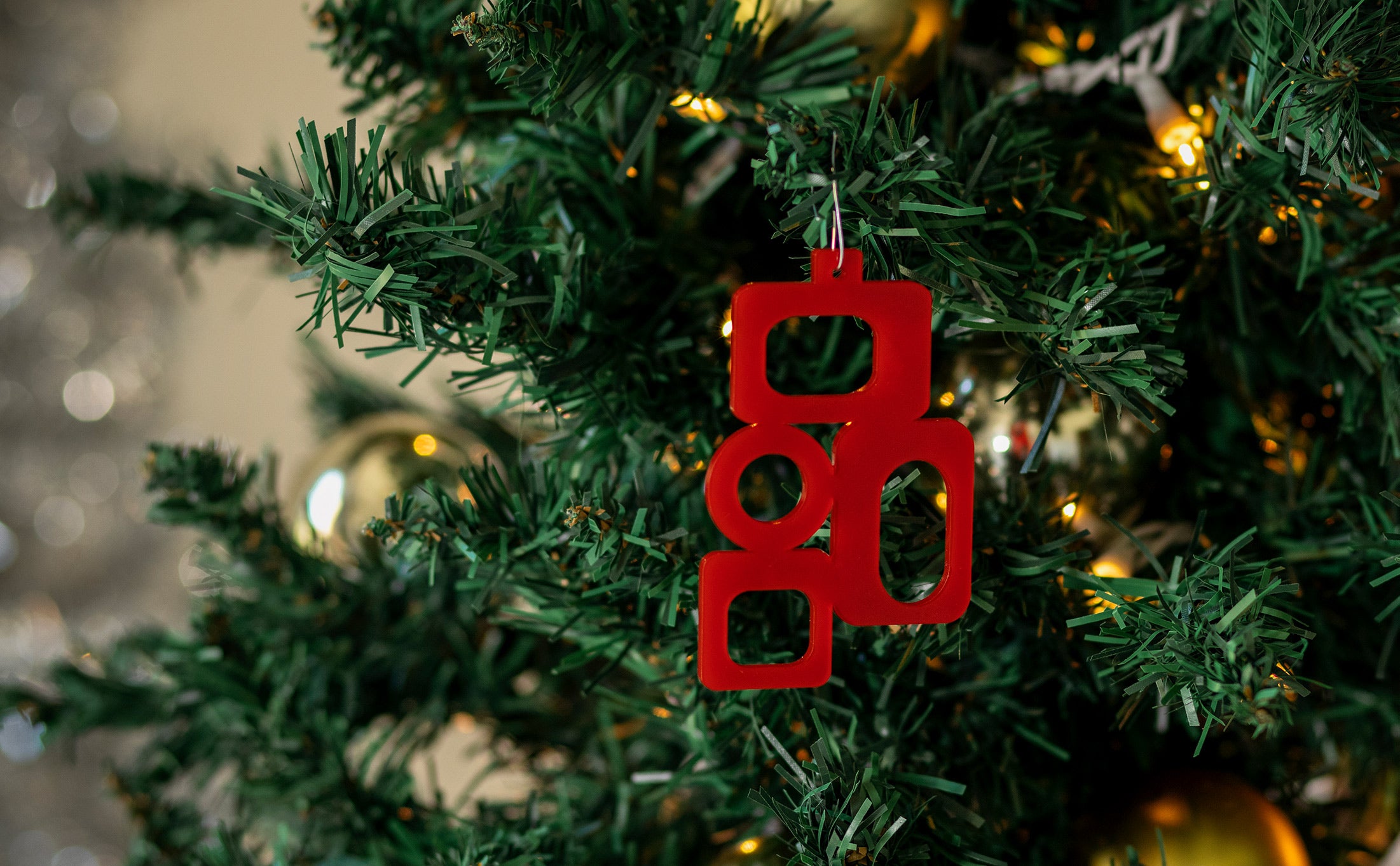 GeoFlow Mid Century Modern Christmas Ornament