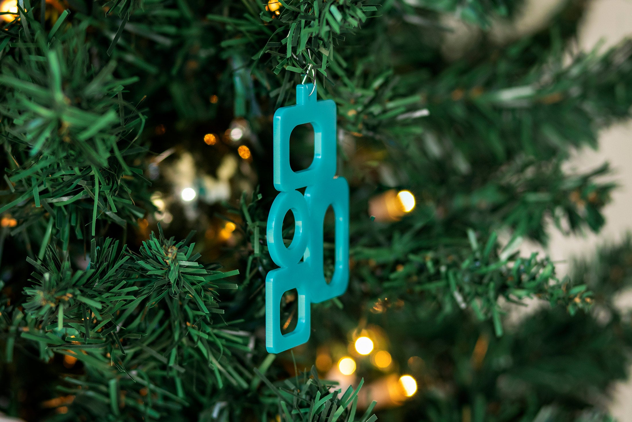 GeoFlow Mid Century Modern Christmas Ornament