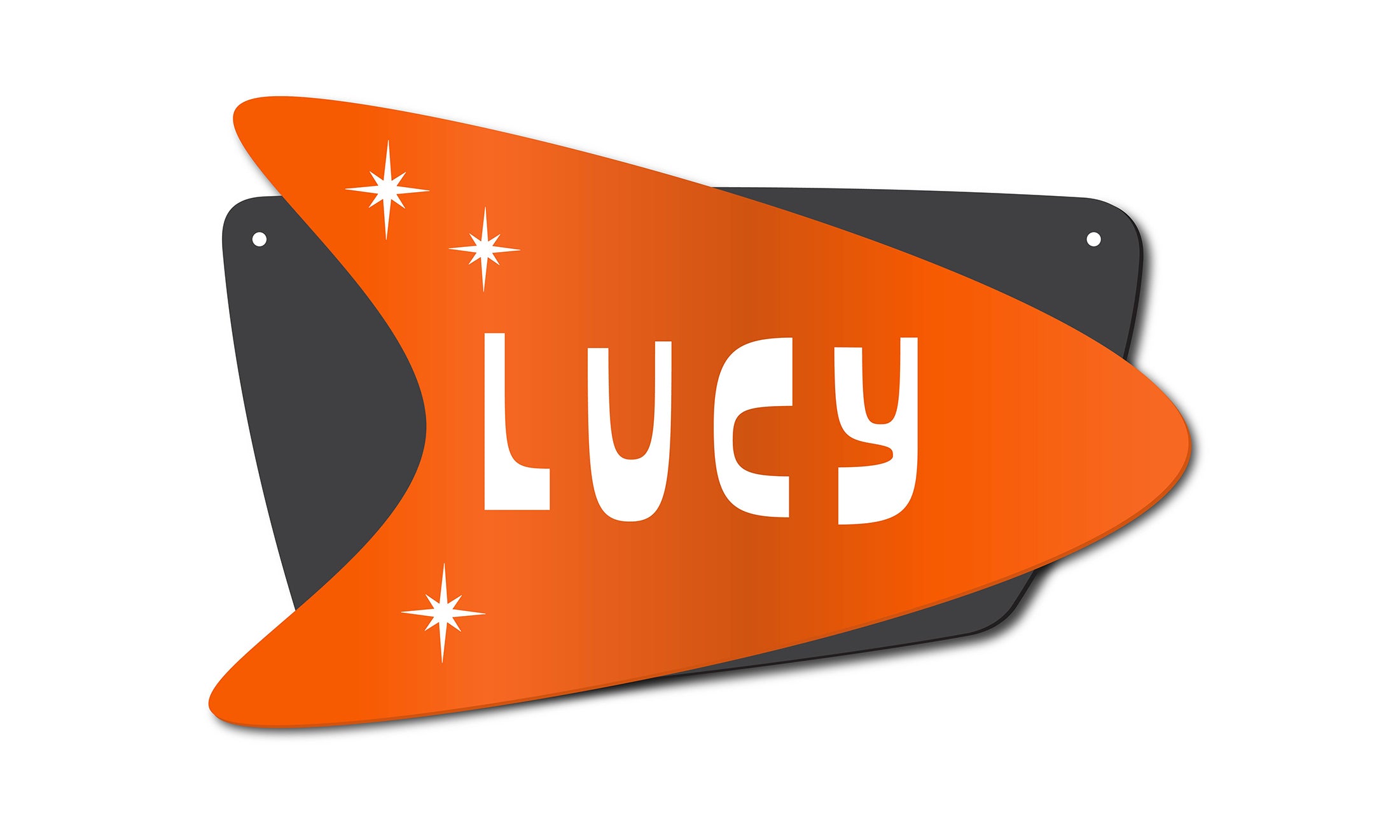 Dog House Name Sign | Mid century modern style | retro pet sign | MCM
