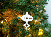 Mid Century Modern Christmas Ornament - Tall Bulb Ornament