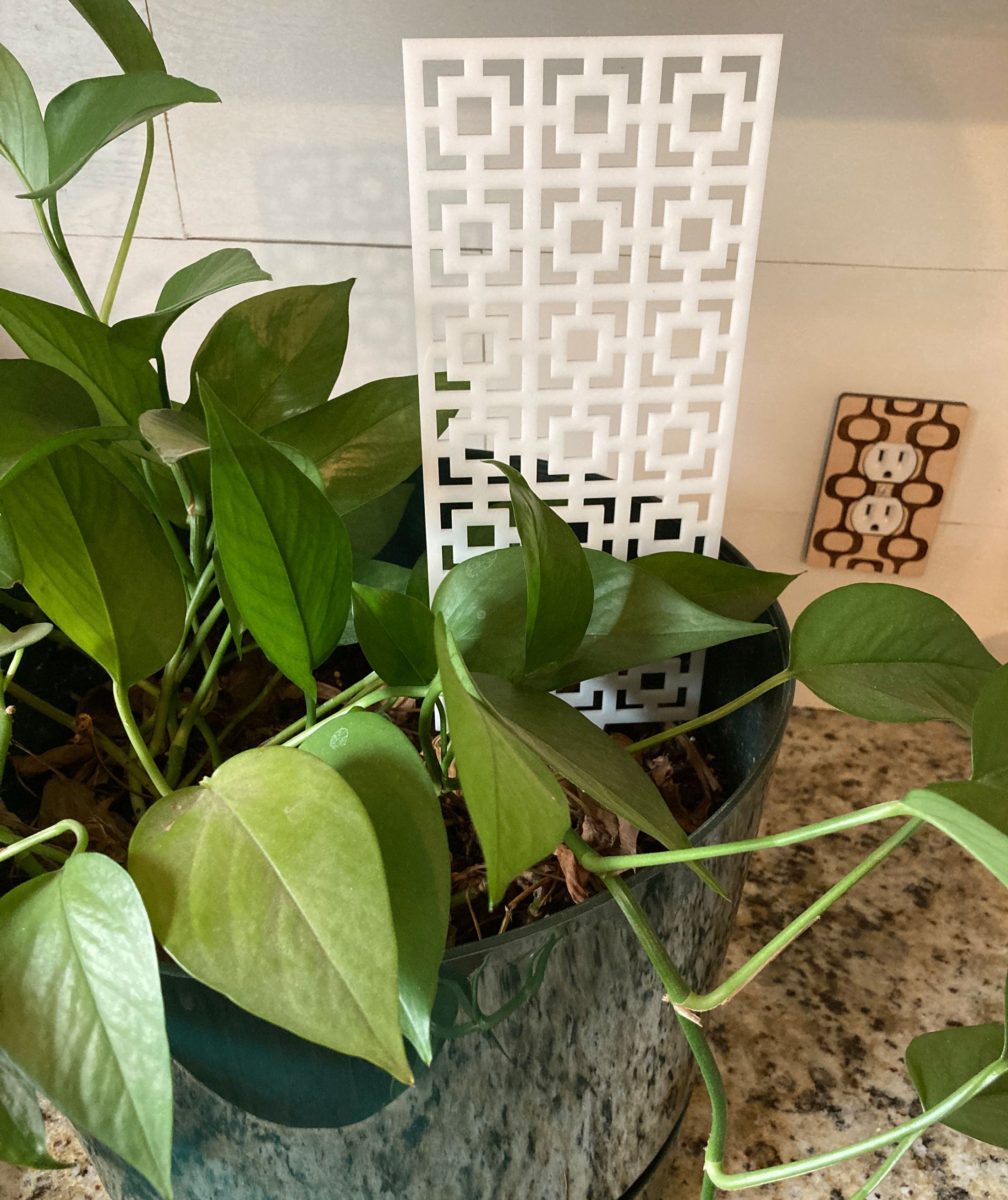 Trellis Breezeway Brick - House Plant Decoration