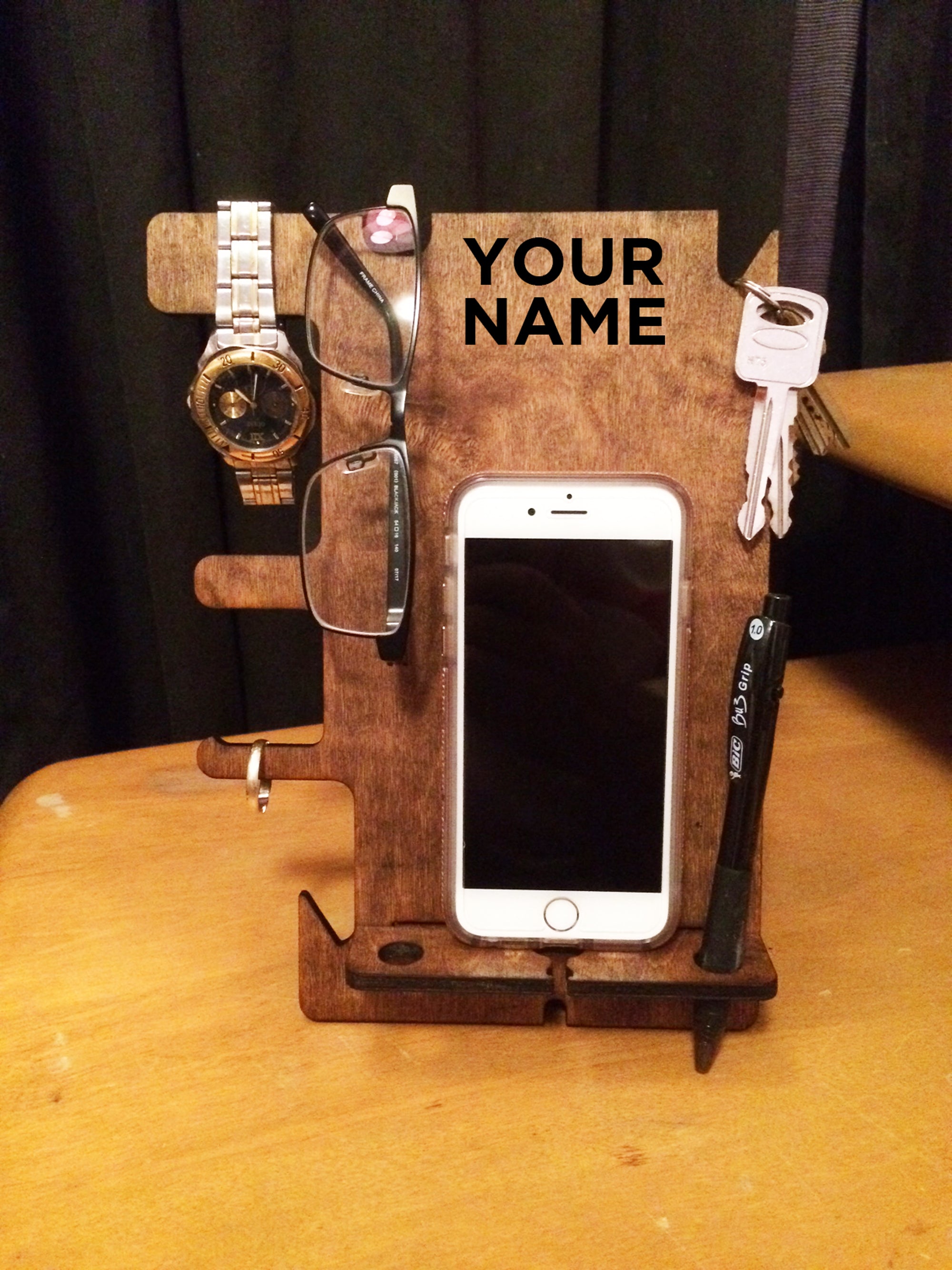 Nightstand Organizer Plus Docking Station