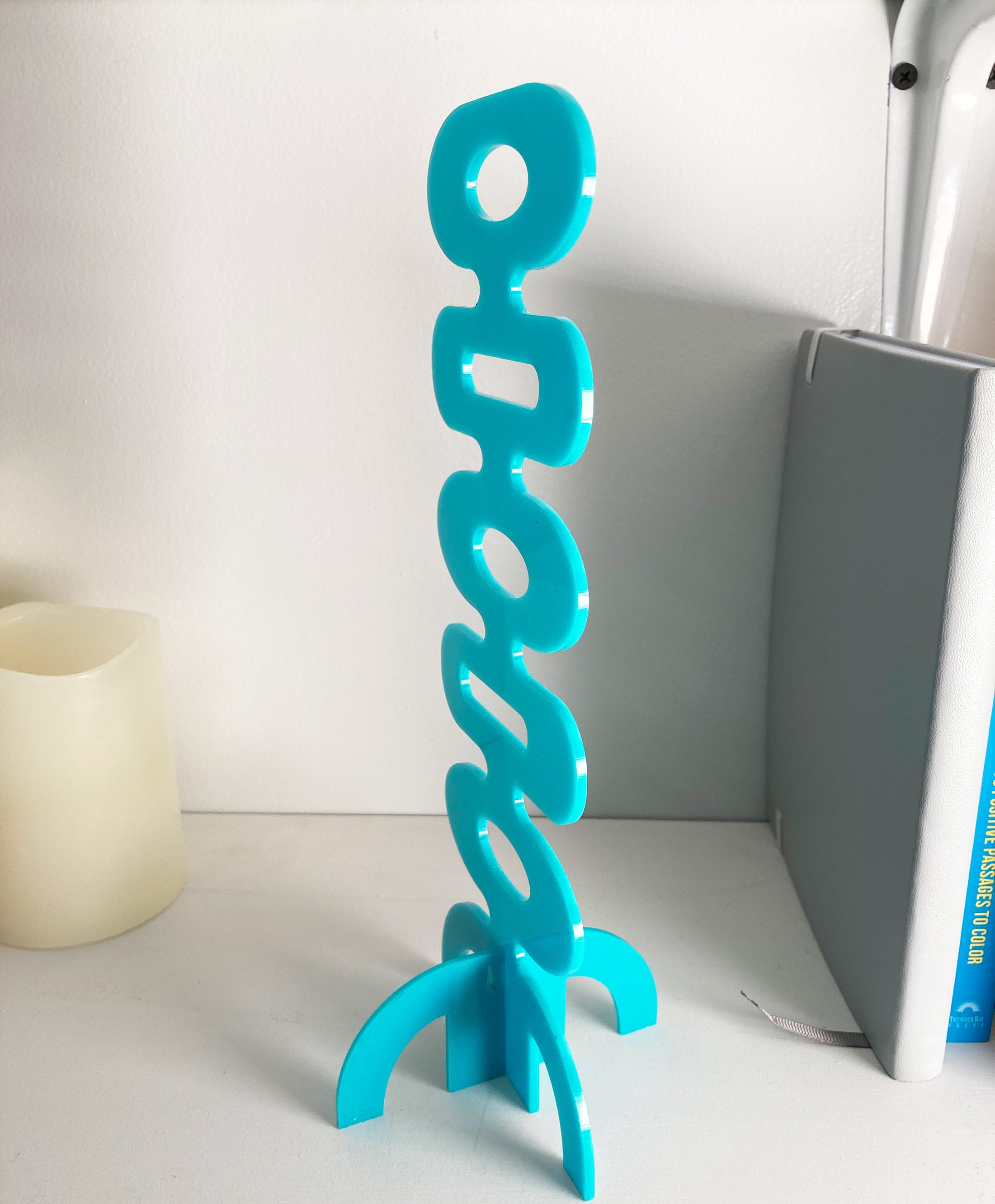 Atomic Bulb Accent Sculpture | Mid Century Modern Table Decor