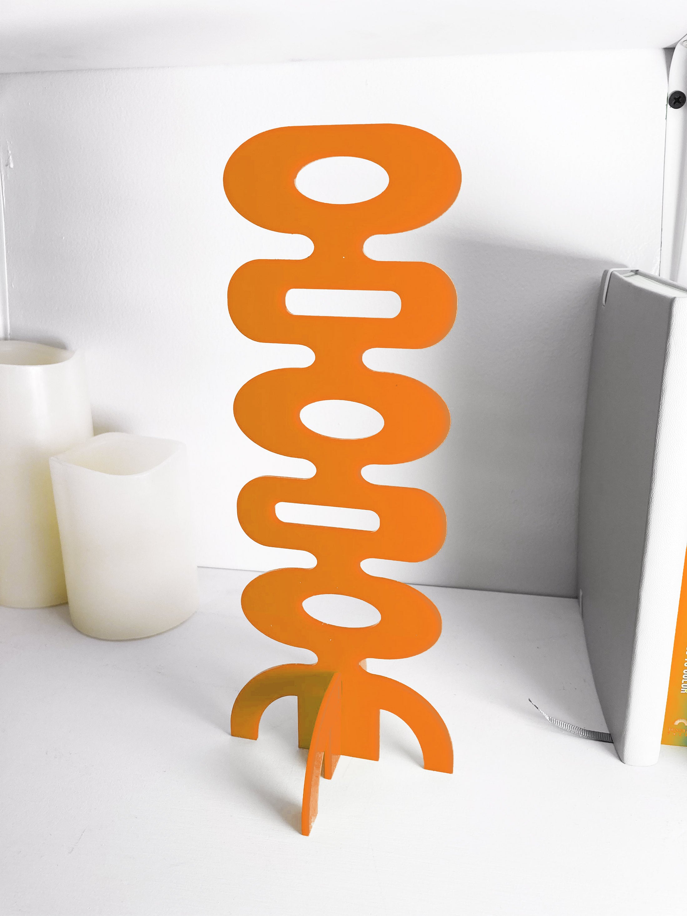 Atomic Bulb Accent Sculpture | Mid Century Modern Table Decor
