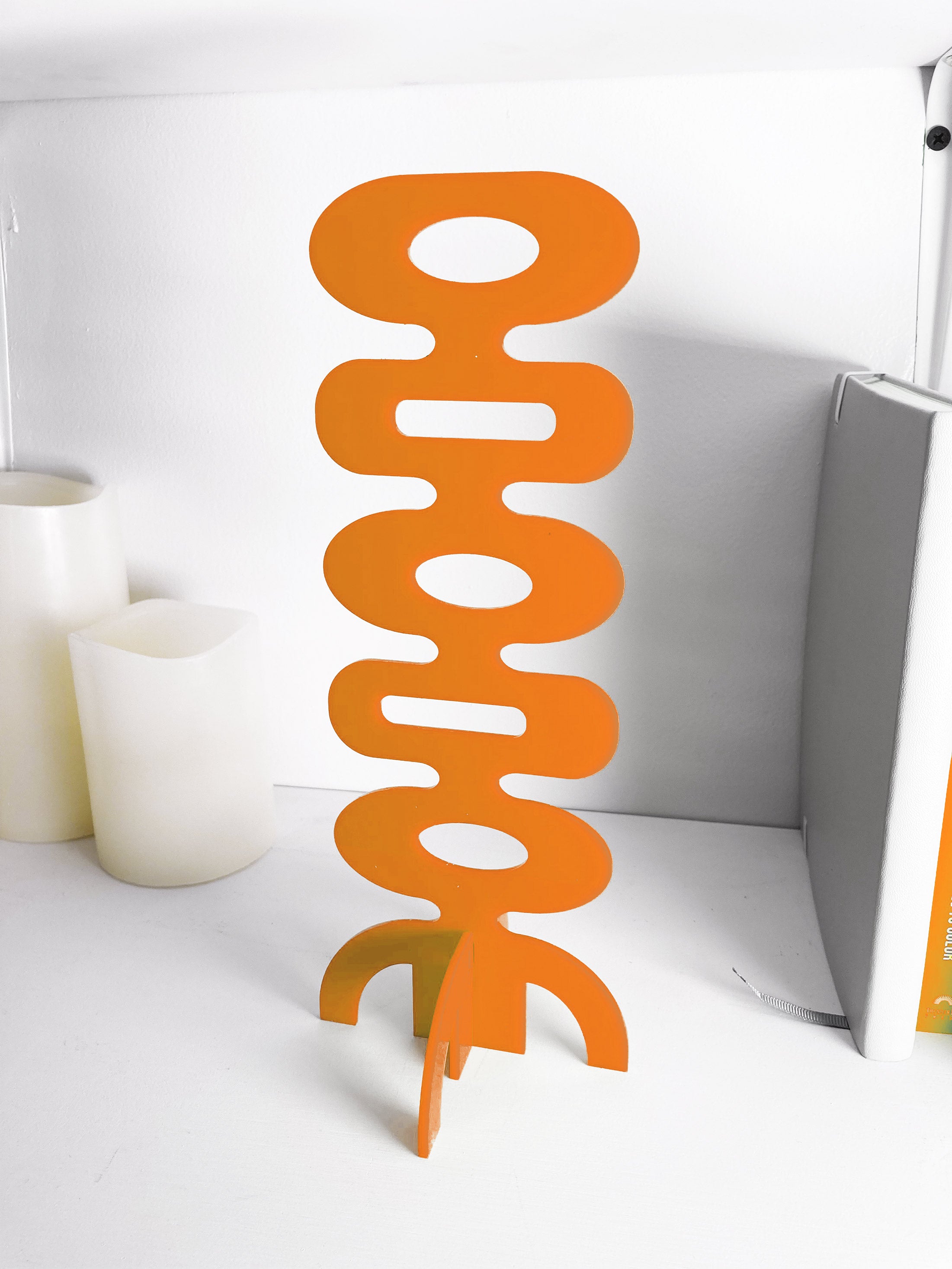 Atomic Bulb Accent Sculpture | Mid Century Modern Table Decor