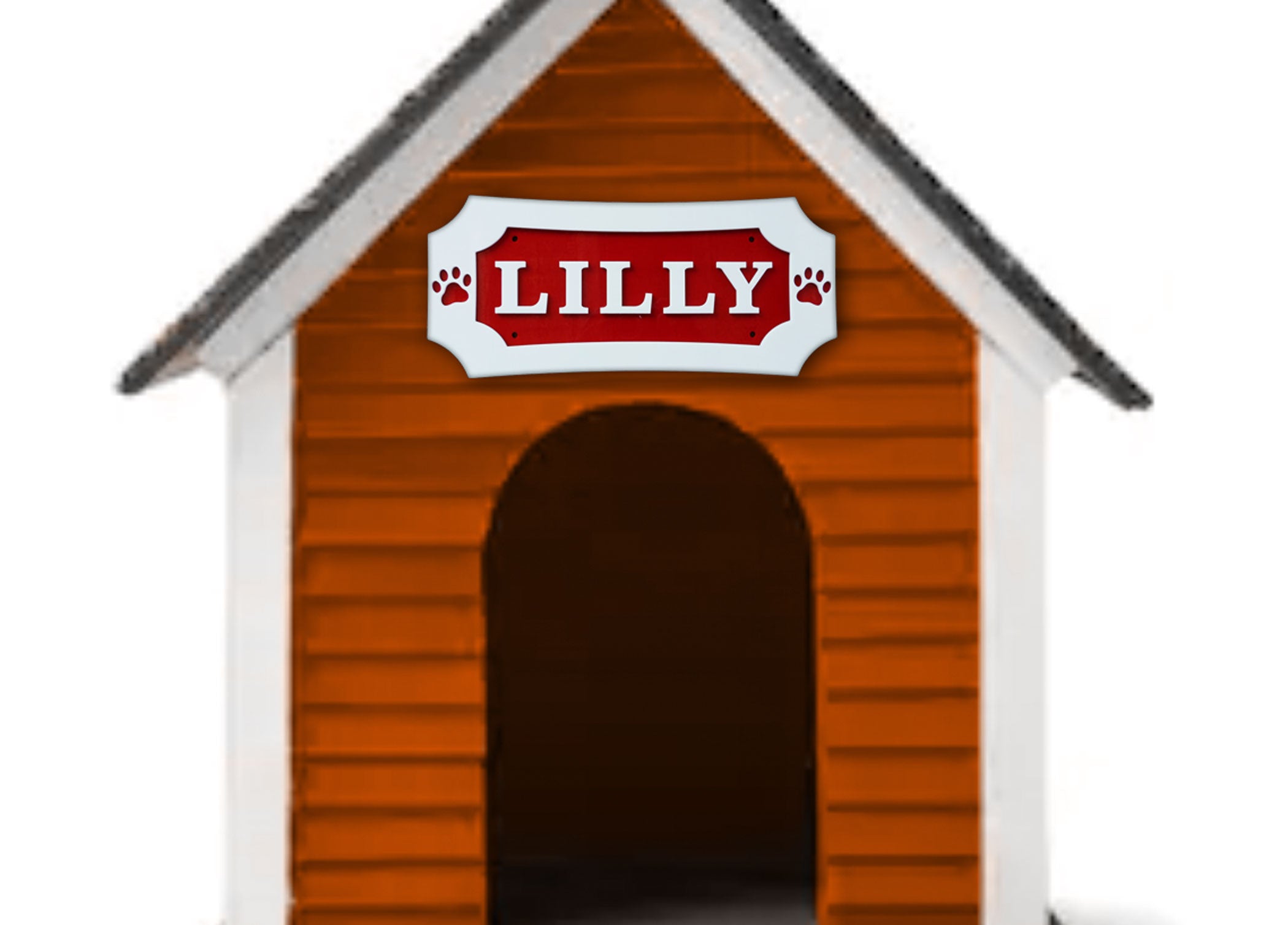 Dog House Name Sign