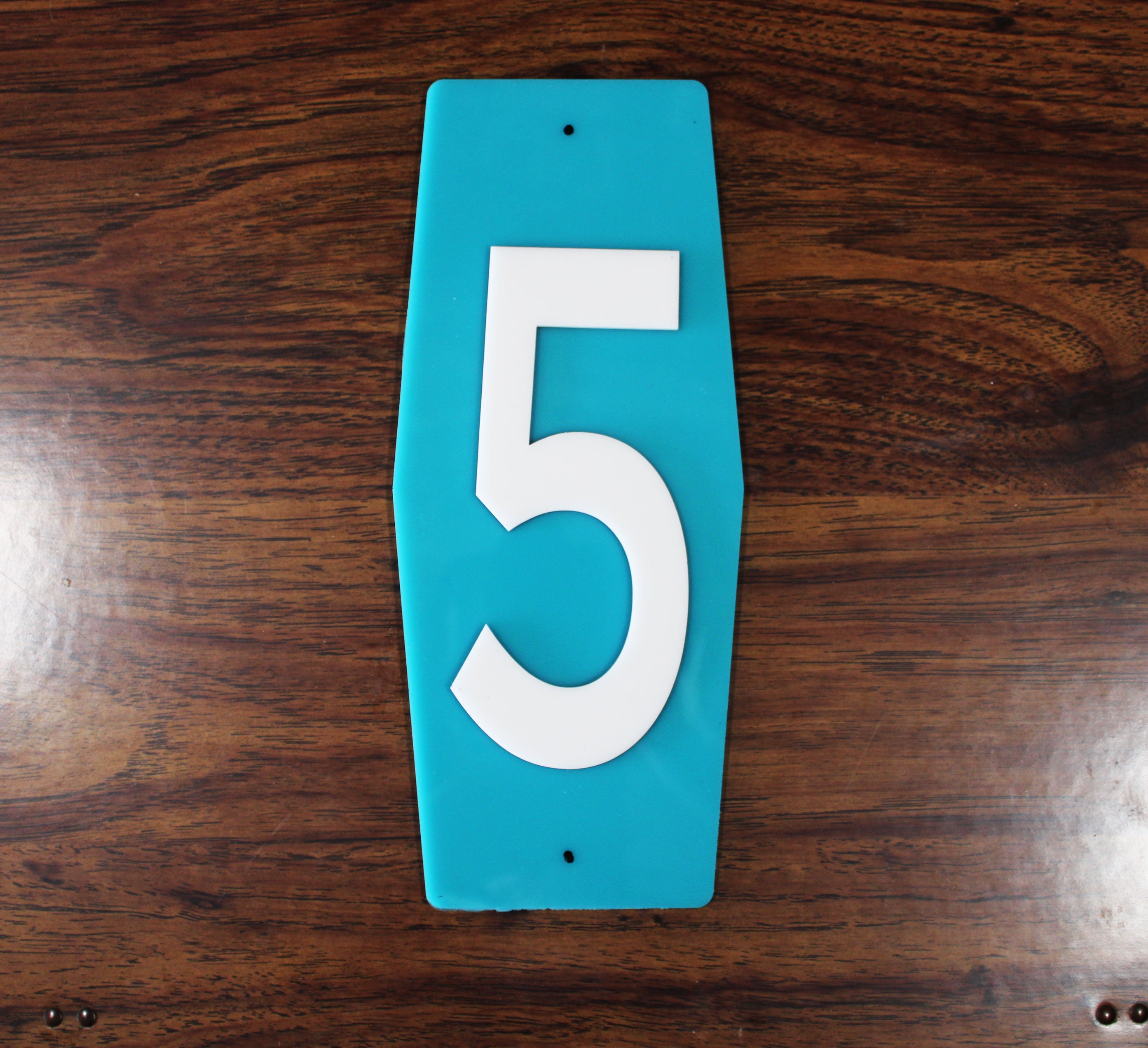 Individual Mid Century Modern House Number - MCM Rectangle Design