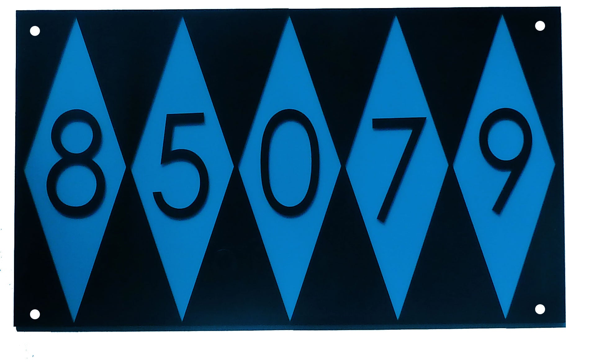 Mid Century Modern House Number Sign, Custom Address Sign #42