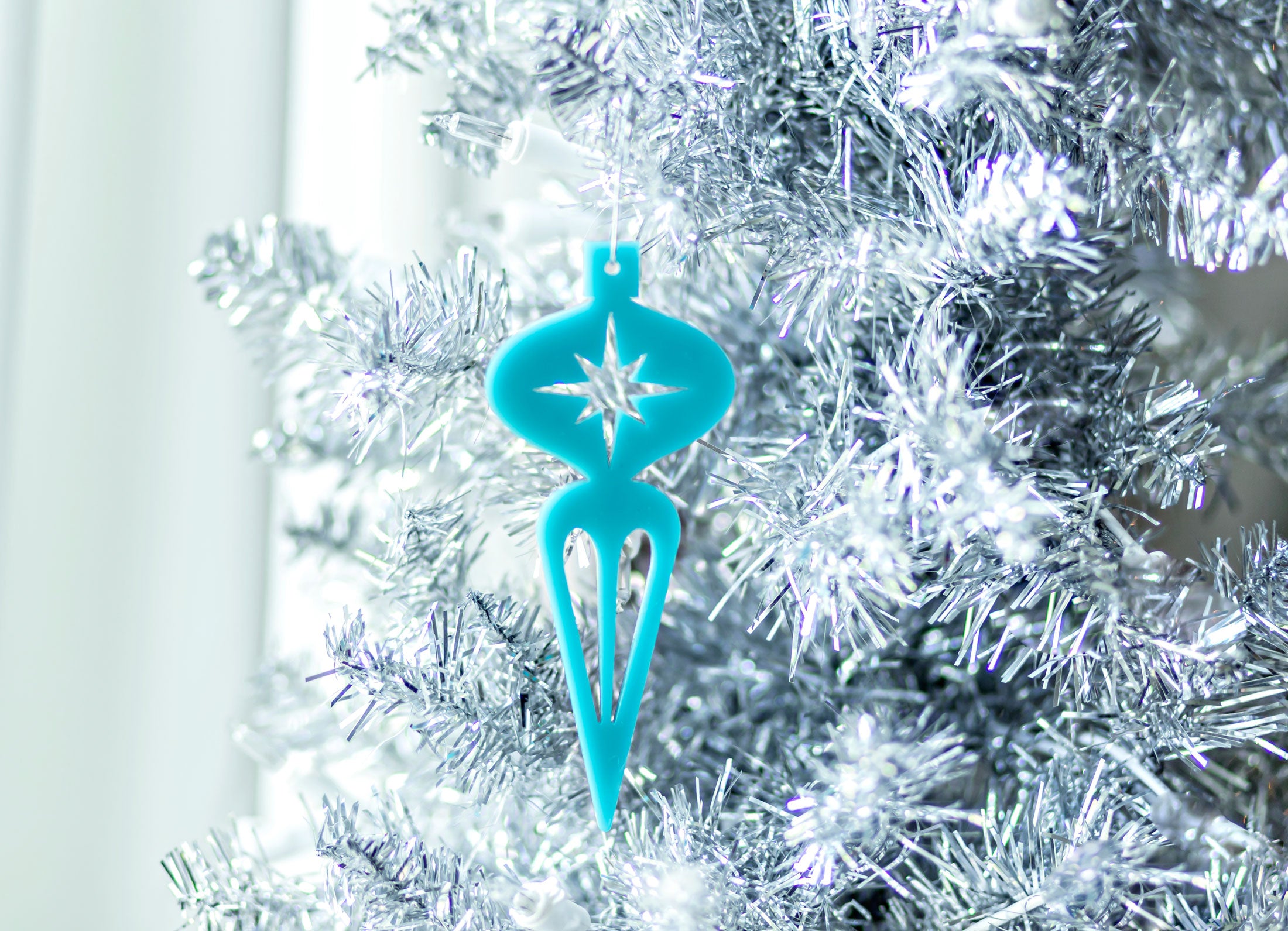 Mid Century Modern Christmas Ornament - Icicle Ornament