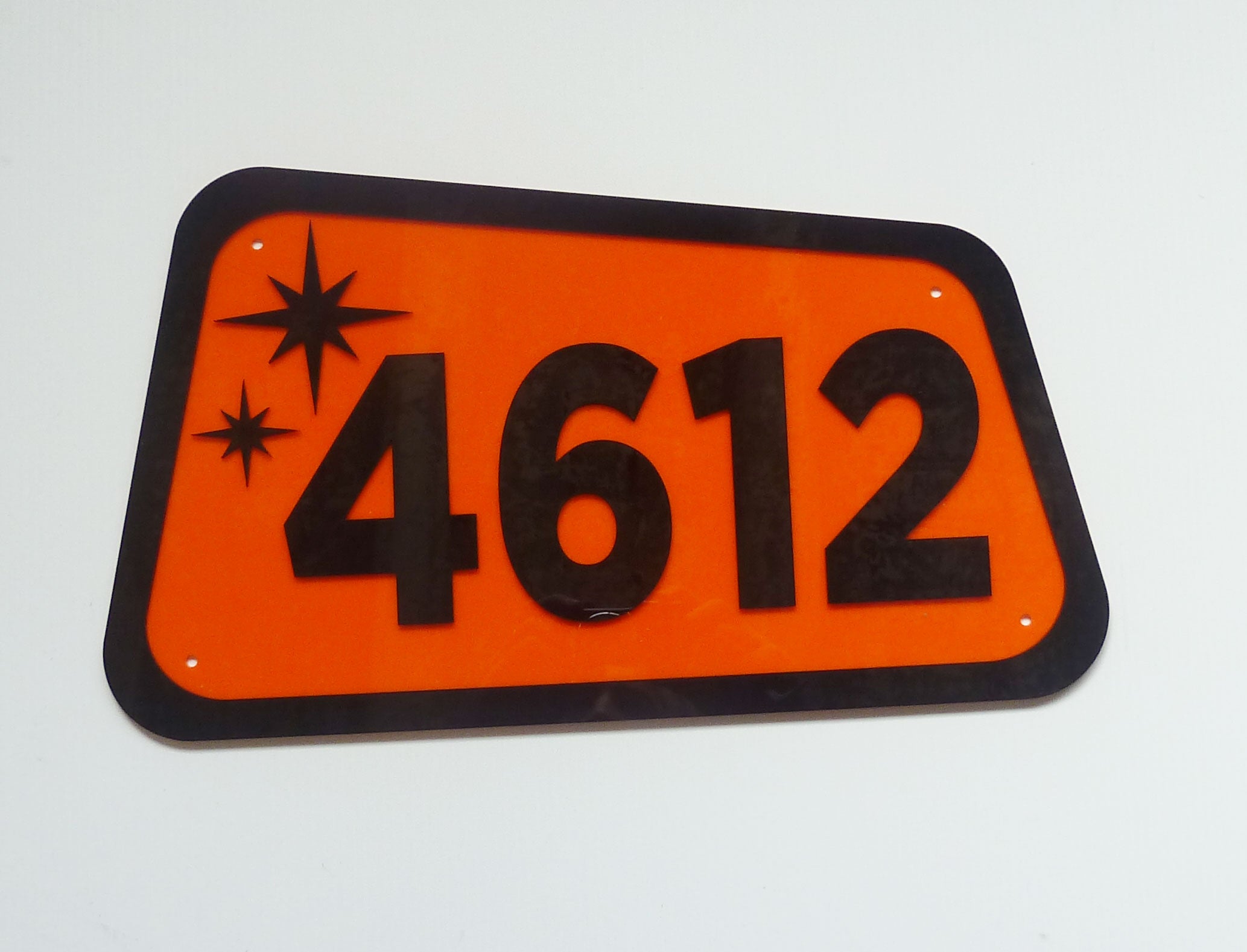 Mid Century Modern House Number Sign, Custom Address Sign #23