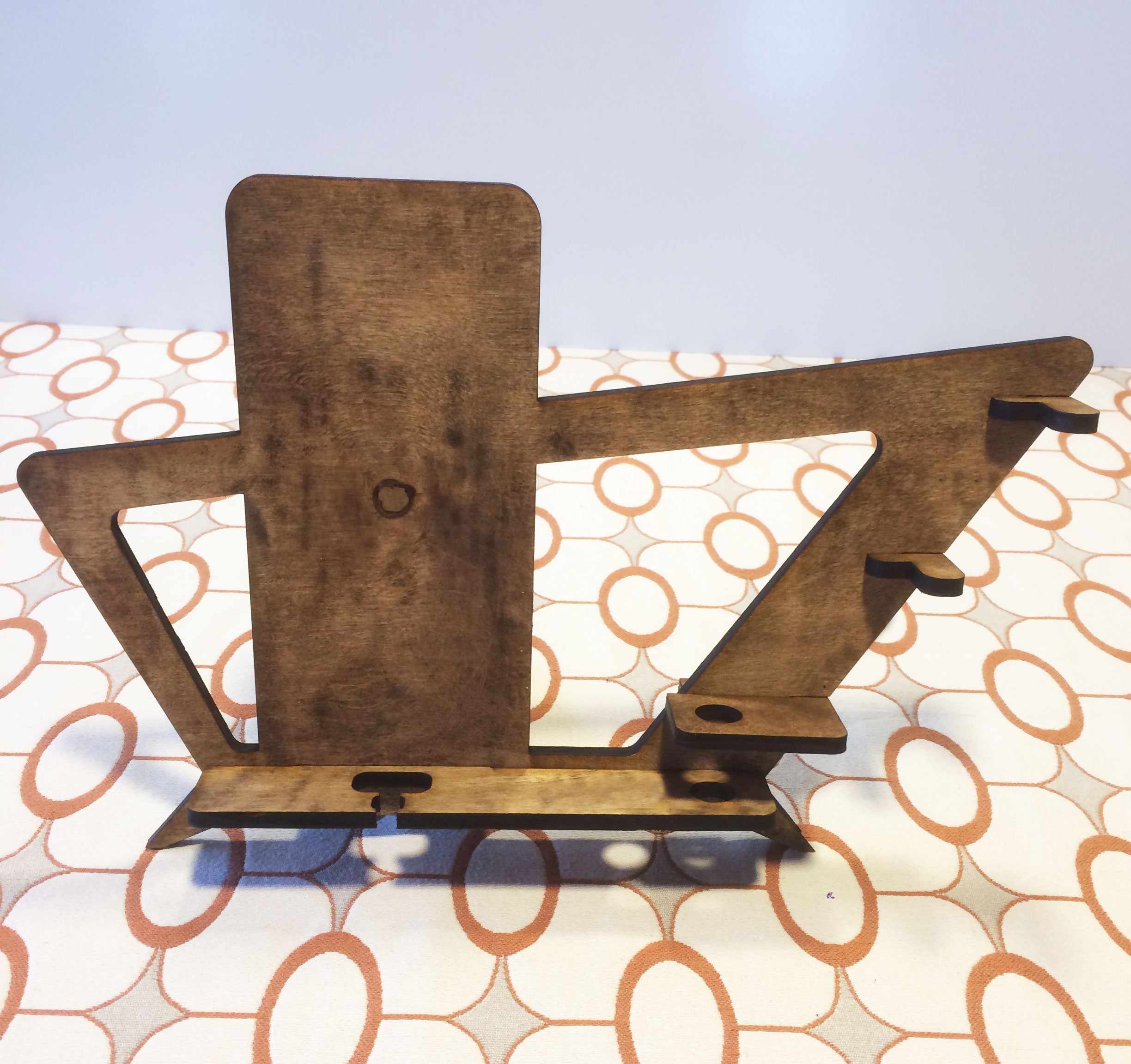 Phone Holder and Docking Station Mid Century Modern Style