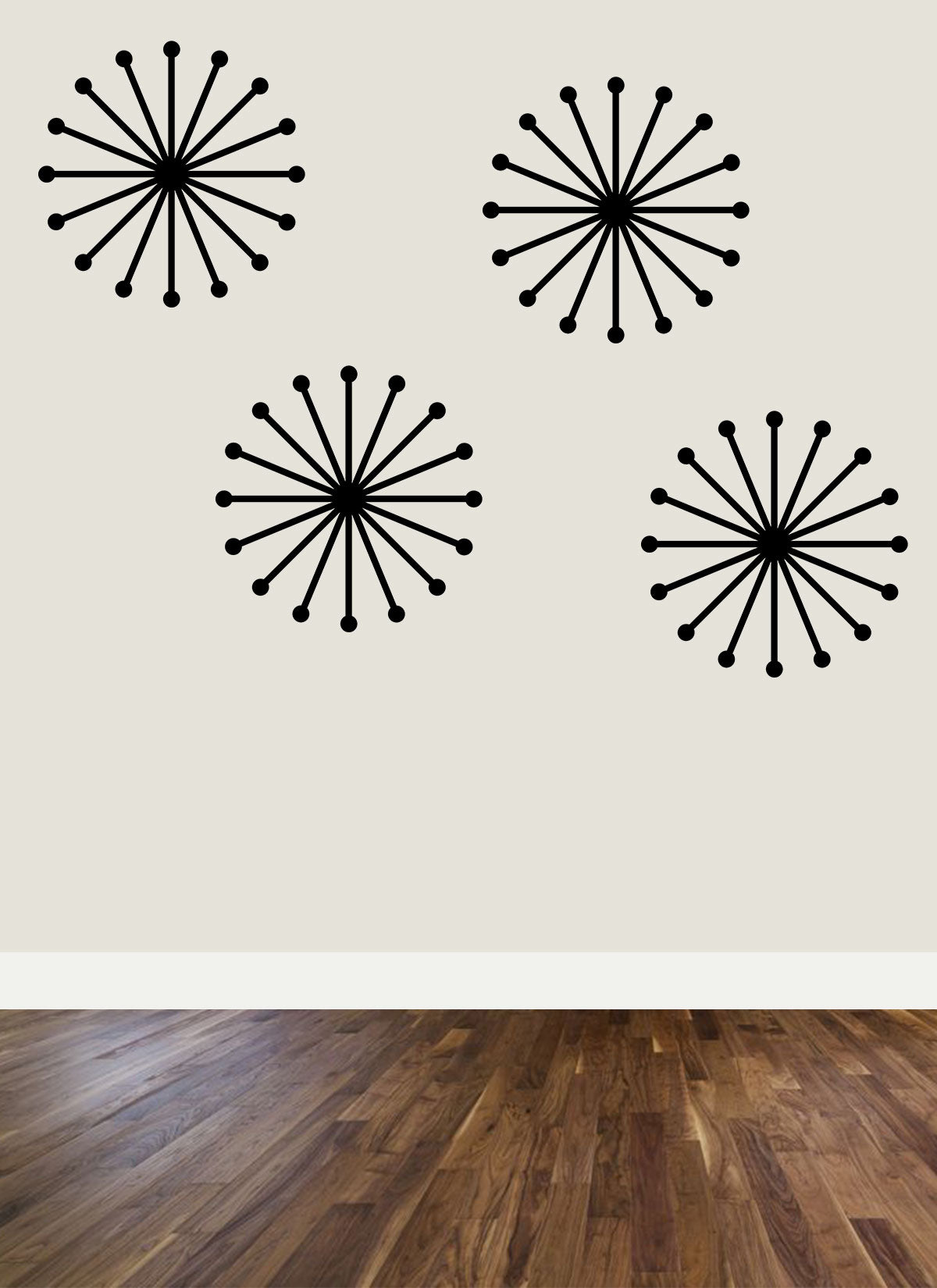 Mid-Century Modern Sunburst Wall Decor