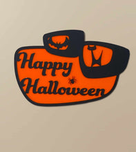 Load image into Gallery viewer, Halloween Wall Sign | Cat &amp; Bat