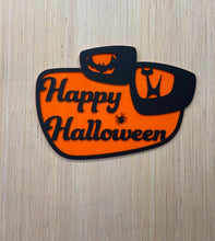 Load image into Gallery viewer, Halloween Wall Sign | Cat &amp; Bat
