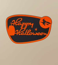 Happy Halloween Wall Sign | Witch & Pumpkin