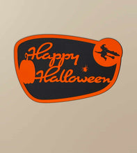 Load image into Gallery viewer, Happy Halloween Wall Sign | Witch &amp; Pumpkin