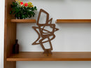 Mid Century Modern Table Decor | Atomic Wood Sculpture