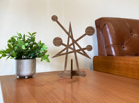 Mid Century Modern Table Decor | Starlight Wood Sculpture