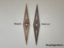 The Kingpin - Mid Century Modern Wood Diamond Wall decor