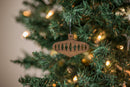 Wood Mid Century Modern Christmas Ornament - Bulb Ornament