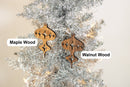 Wood Mid Century Modern Christmas Ornament - Tall Bulb Ornament