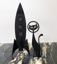 Load image into Gallery viewer, Atomic Space Rocket with Black Cat