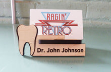 Load image into Gallery viewer, Dentist Business Card Holder - Personalized and Adjustable