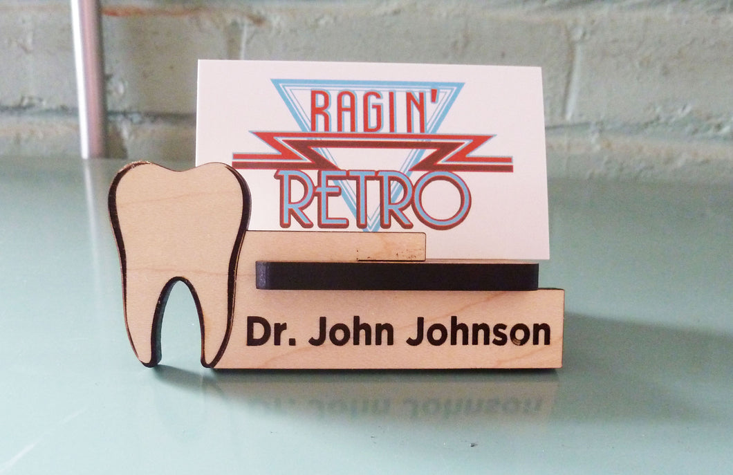 Dentist Business Card Holder - Personalized and Adjustable