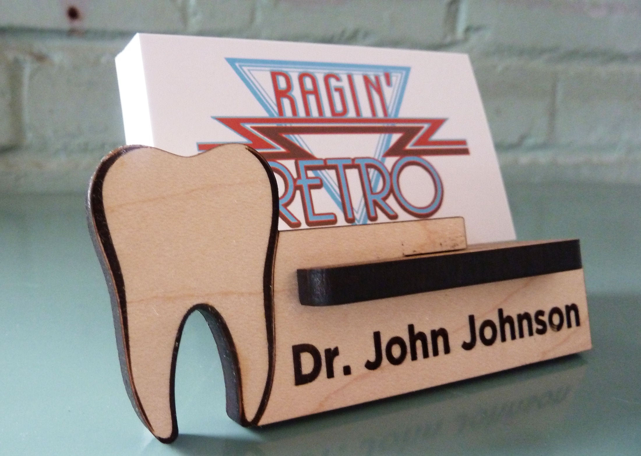 Dentist Business Card Holder - Personalized and Adjustable