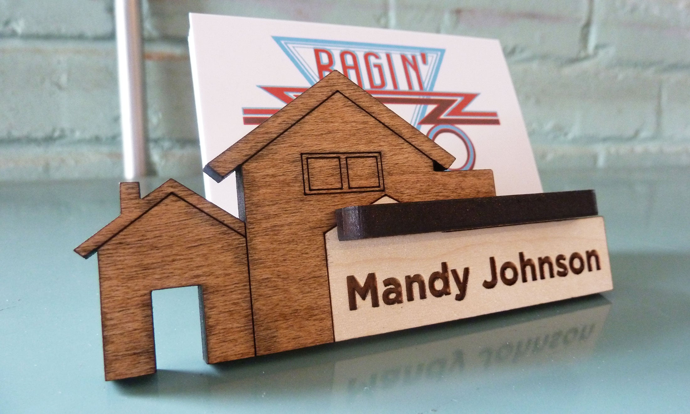 Real Estate Business Card Holder - Personalized and Adjustable