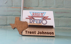 Texas Business Card Holder - Personalized and Adjustable