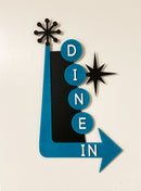 Mid Century Modern Style Kitchen Sign | Dine In