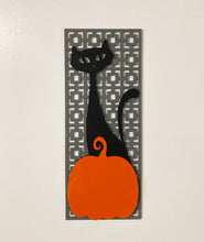 Load image into Gallery viewer, Halloween Breezeway Cat with Pumpkin