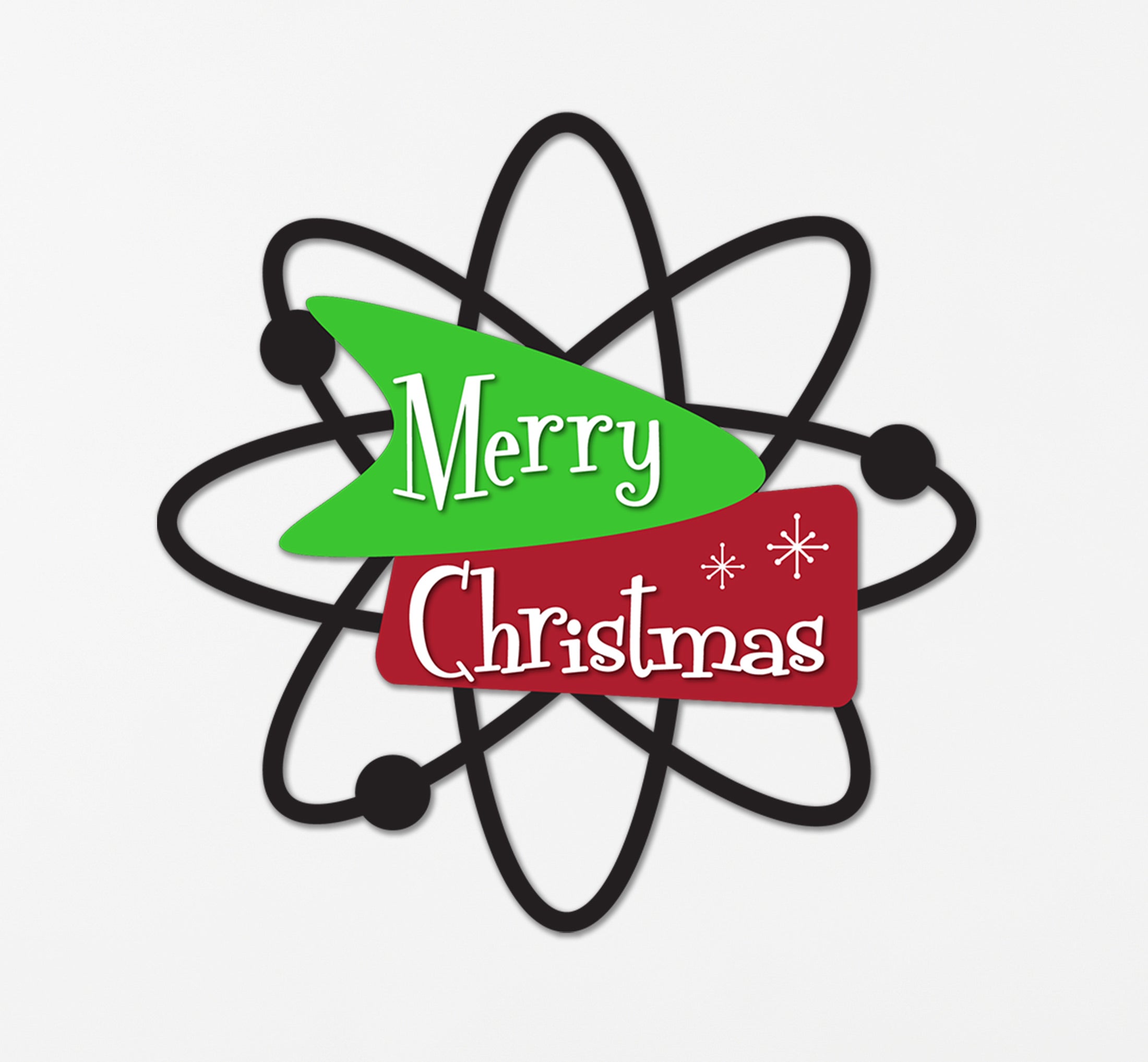 Atomic Merry Christmas Sign