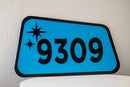 Mid Century Modern House Number Sign, Custom Address Sign #23