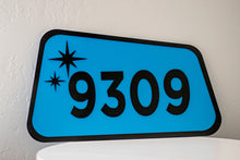 Load image into Gallery viewer, Mid Century Modern House Number Sign, Custom Address Sign #23