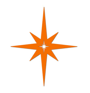 The Sparkle - Mid-century Modern 8 Point Starburst