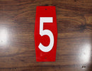 Individual Mid Century Modern House Number - MCM Rectangle Design