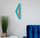 Mid-Century Modern Style Vertical Welcome Sign