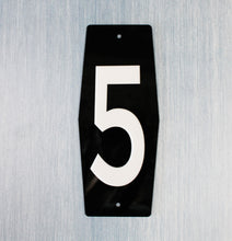 Load image into Gallery viewer, Individual Mid Century Modern House Number - MCM Rectangle Design