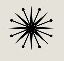 Load image into Gallery viewer, Mid-Century Modern Starburst Wall Decor - 9in (Small Version)